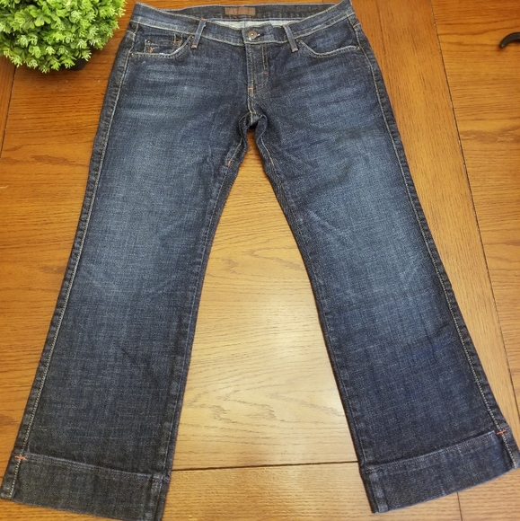 James Jeans Us Dry Aged Denim Cropped Jeans - Size 30 - Picture 1 of 14